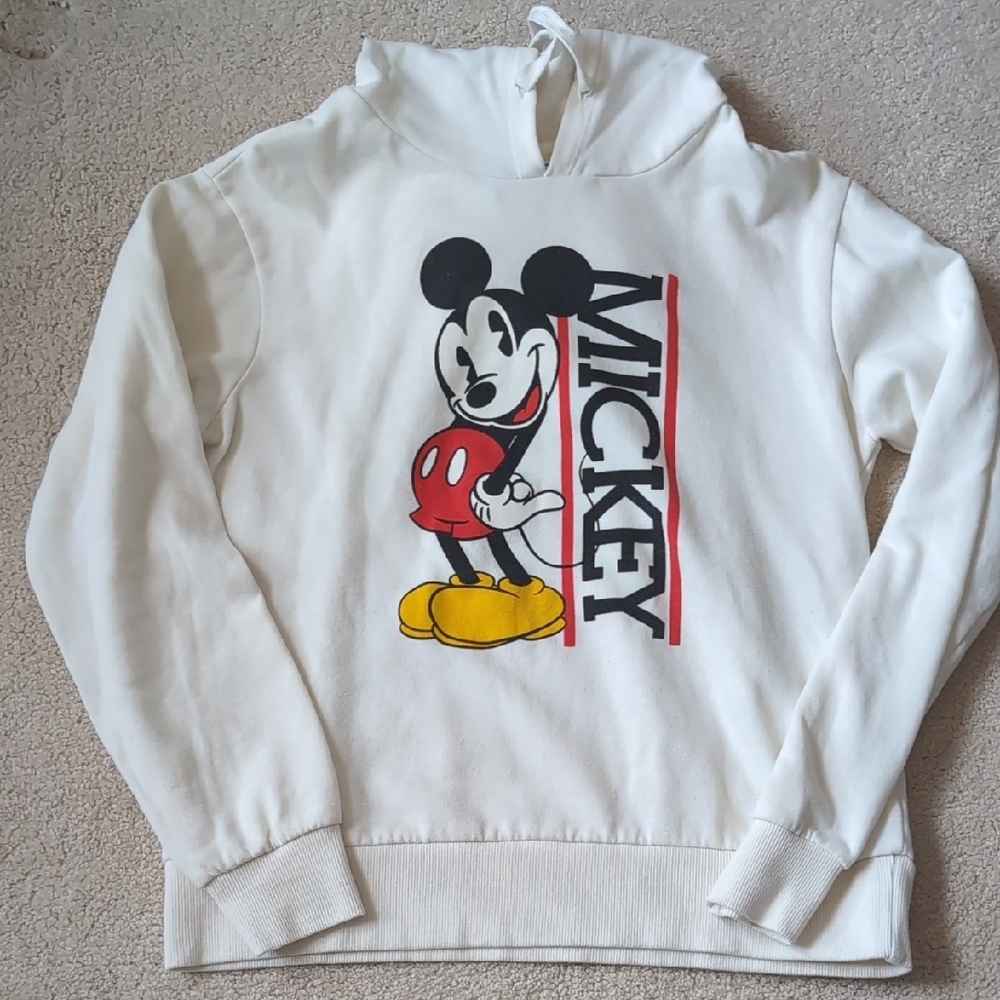 Disney White Mickey Mouse Sweatshirt